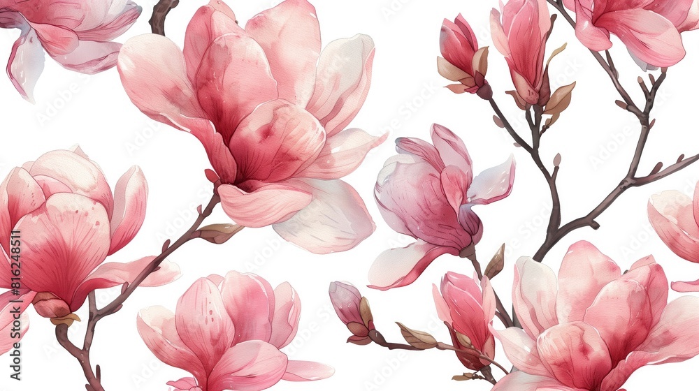 Sakura illustration. Sakura watercolor. Flowers. Spring background. March 8. Sakura illustration. Sakura watercolor. Flowers. Spring background. March 8.