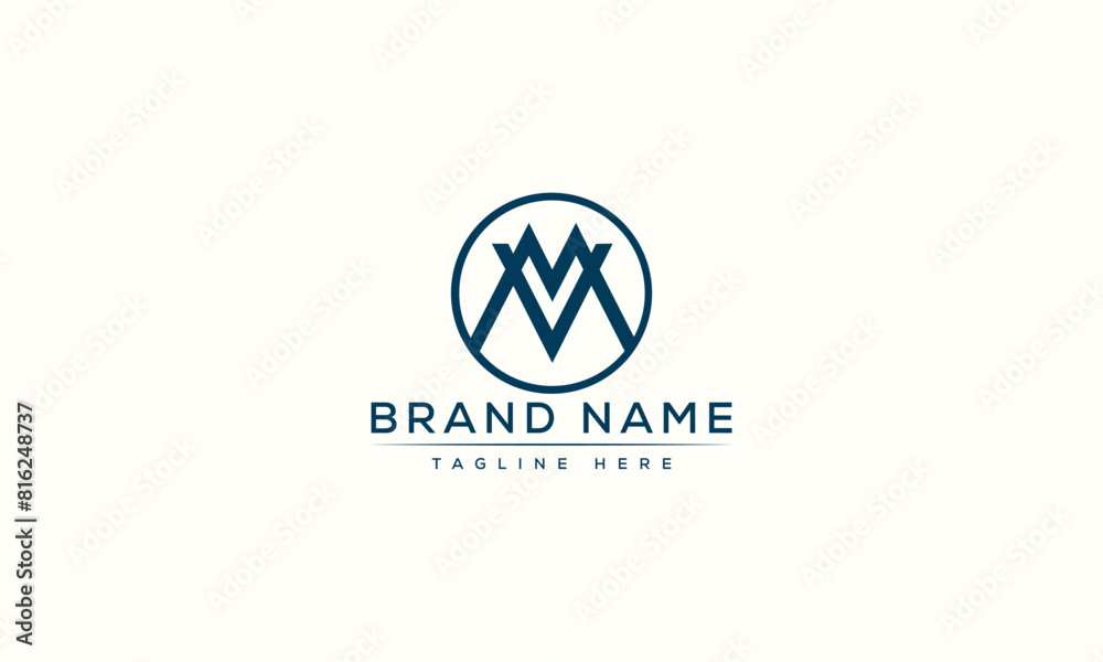 Logo design letter MV . Elegant modern. Vector template. Logo design letter MV . Elegant modern. Vector template.