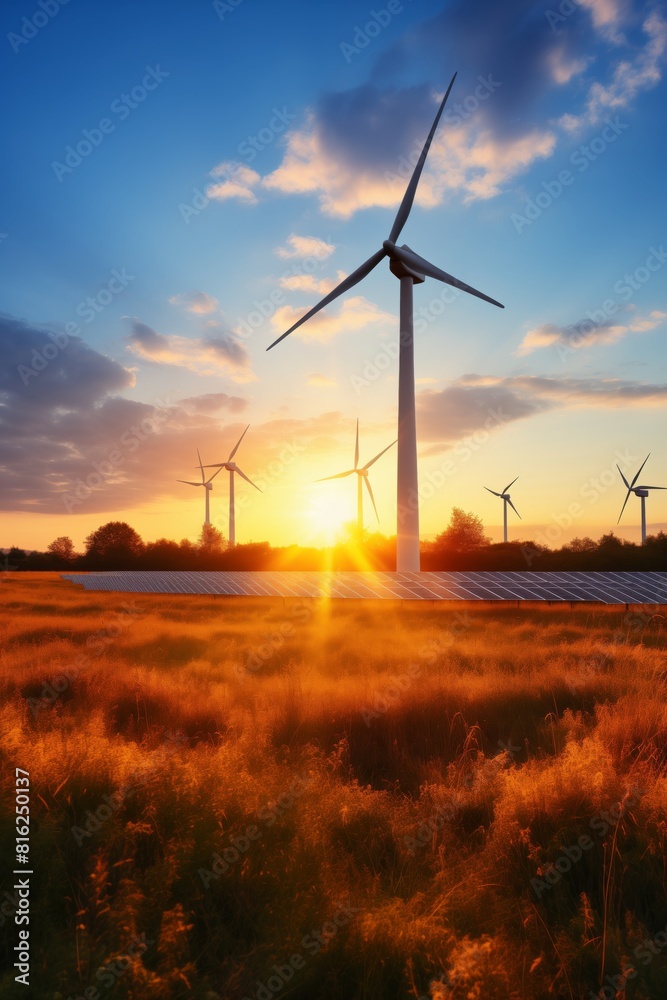 Solar panels and wind power generation equipment
