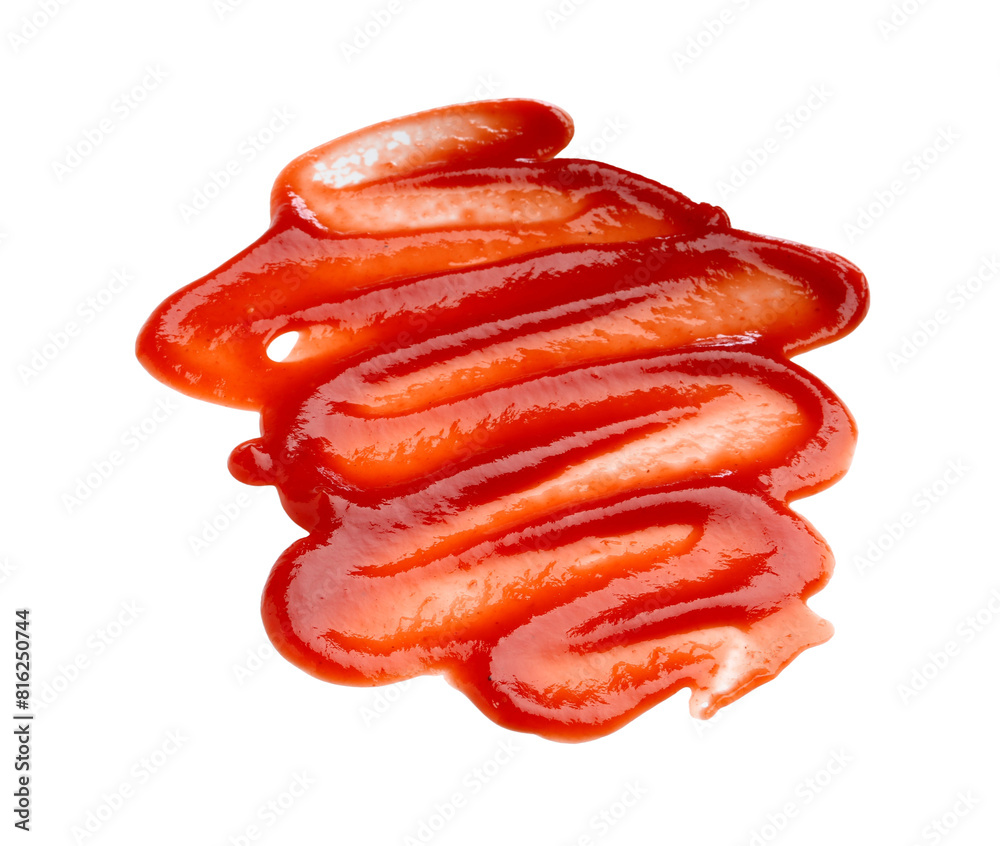 Tasty ketchup isolated on white. Tomato sauce Tasty ketchup isolated on white. Tomato sauce