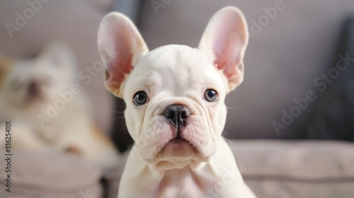 Cute French bulldog pup