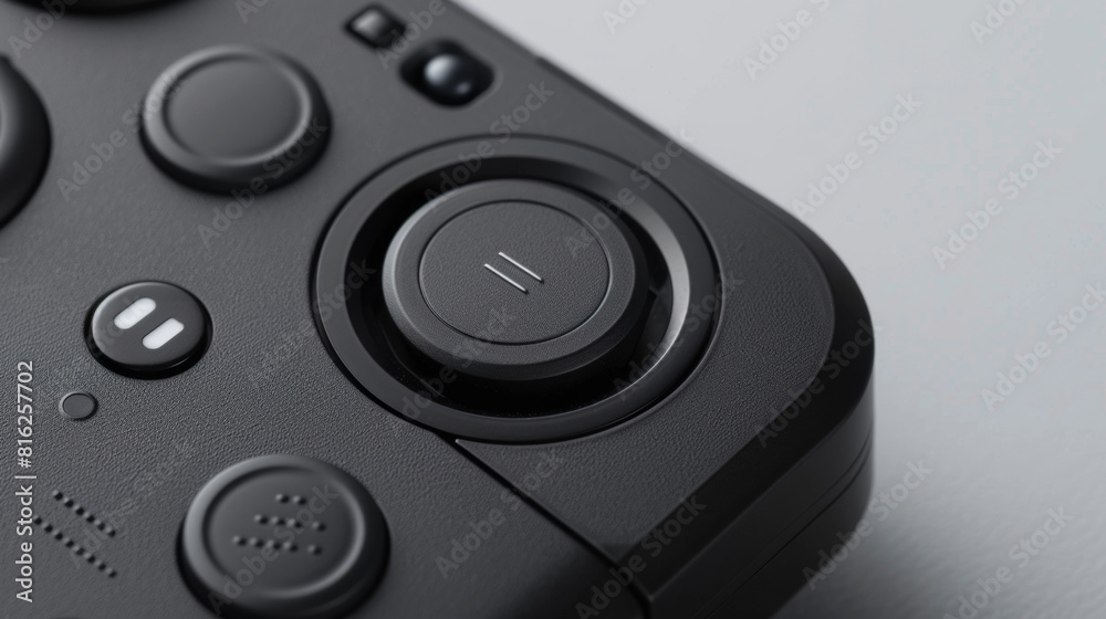 Closeup of the wireless remote control allowing for easy navigation and customization of the frames settings. Closeup of the wireless remote control allowing for easy navigation and customization of the frames settings.