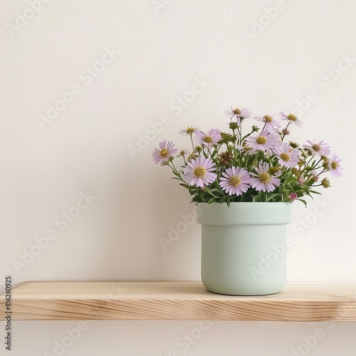 Wallpaper Mural Aster flowers background with copy space. Torontodigital.ca