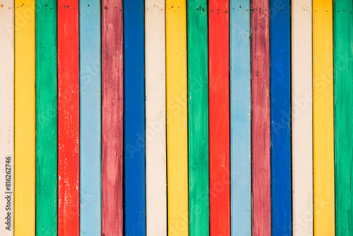 background covered with colored boards
