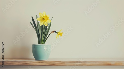 Wallpaper Mural Daffodil background with copy space. Torontodigital.ca