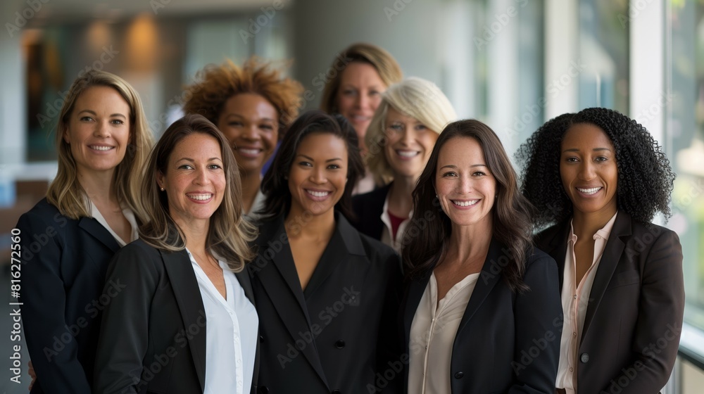 group of multiracial diverse mid age woman at work, equality and cooperation concept group of multiracial diverse mid age woman at work, equality and cooperation concept