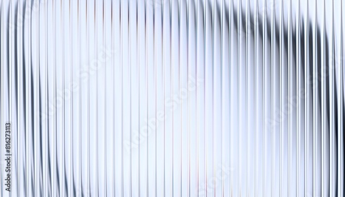 Abstract background with reeded glass effect, 3d render