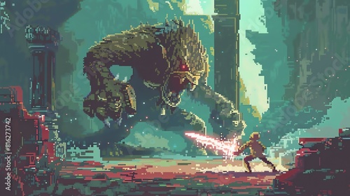 The brave warrior fought bravely, but he was no match for the giant monster. The creature's claws were like swords, and its teeth were like daggers.