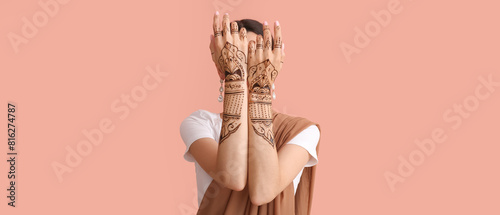 Beautiful Indian woman with...