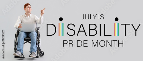 Office worker in wheelchair...