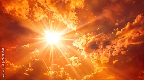 sun making a solar flare