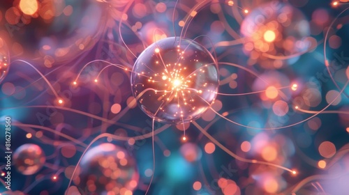 A microscopic world is in flux as a neutron discards its neutrality and becomes positively charged.