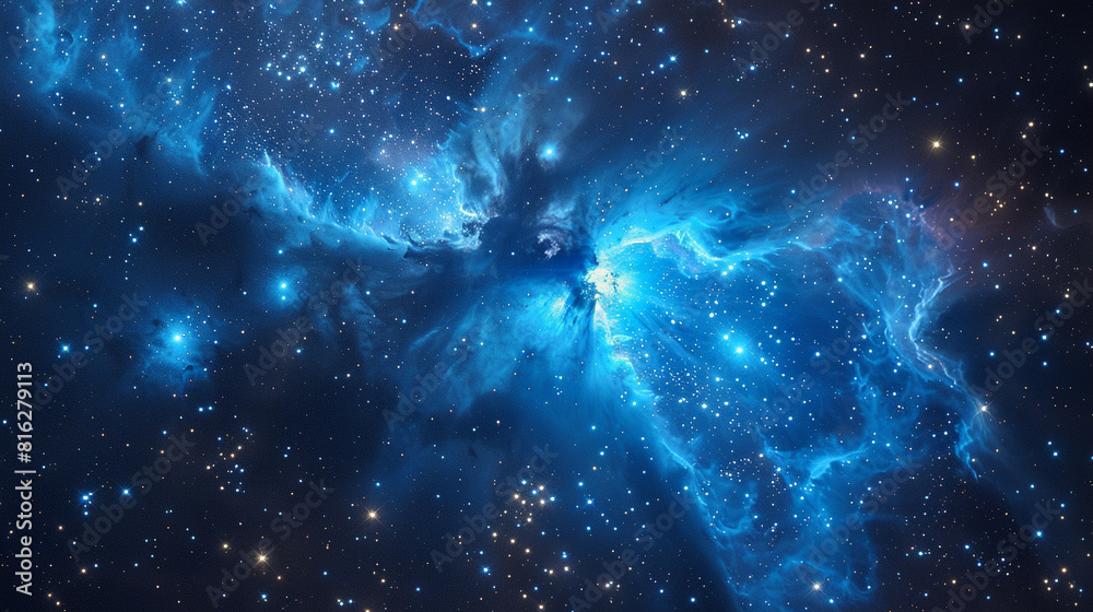 Blue Nebula Unveiling Cosmic Serenity and Celestial Beauty in Spectacular Detail Blue Nebula Unveiling Cosmic Serenity and Celestial Beauty in Spectacular Detail
