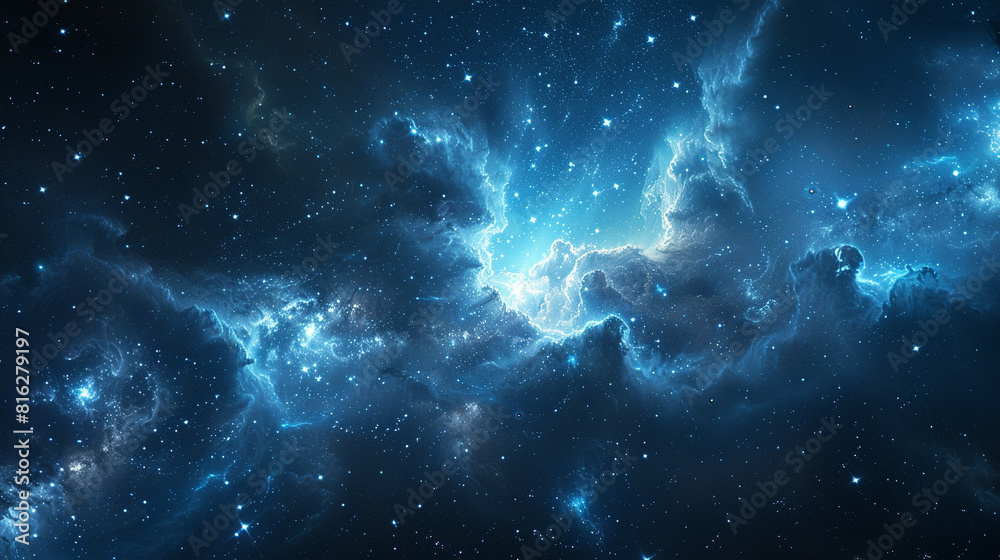 Blue Nebula Unveiling Cosmic Serenity and Celestial Beauty in Spectacular Detail Blue Nebula Unveiling Cosmic Serenity and Celestial Beauty in Spectacular Detail