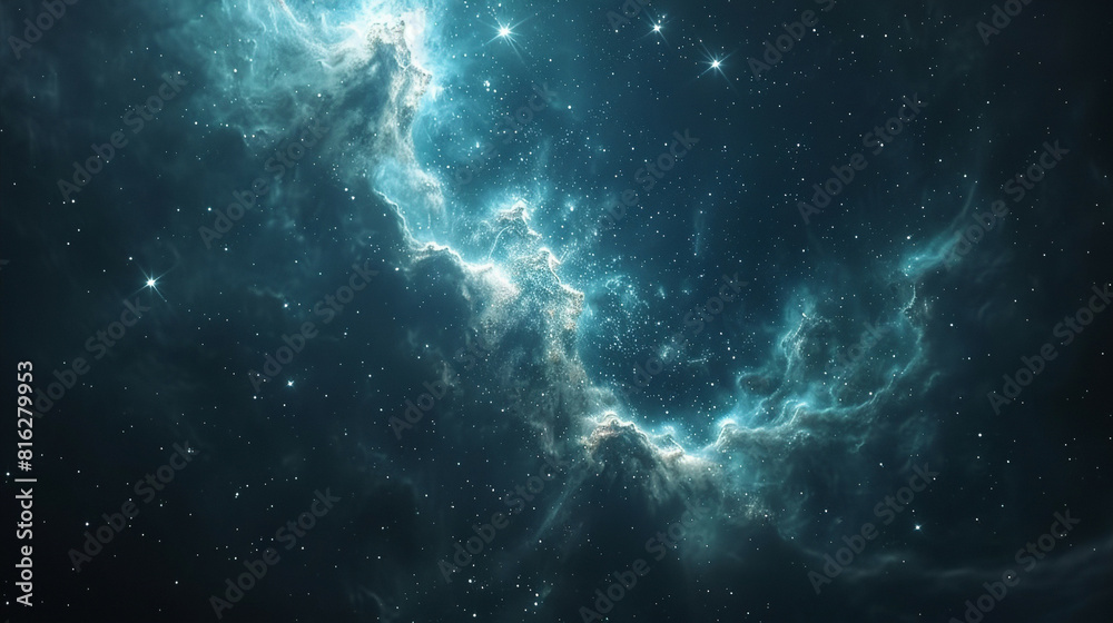 Fototapeta premium Starry Splendor Exploring the Cosmic Symphony of Star Fields and Nebulae, a Celestial Wonderland Awaits