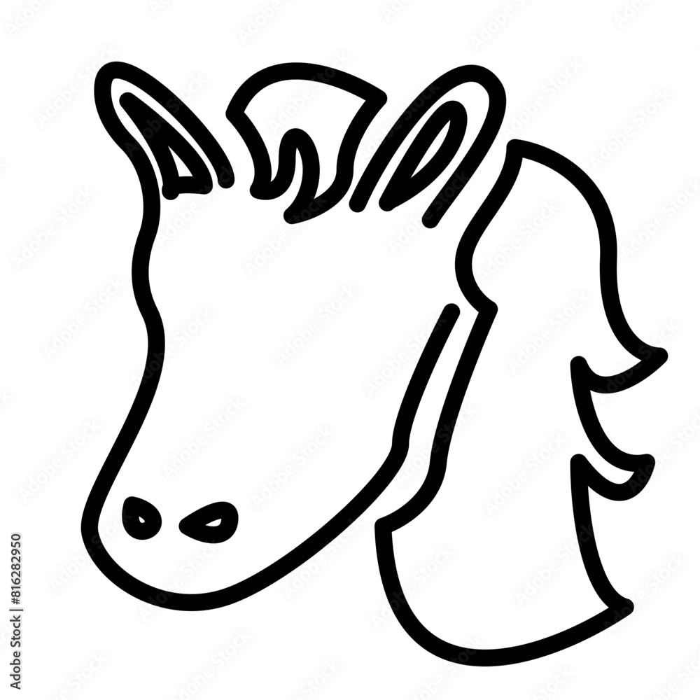 Obraz premium horse illustration