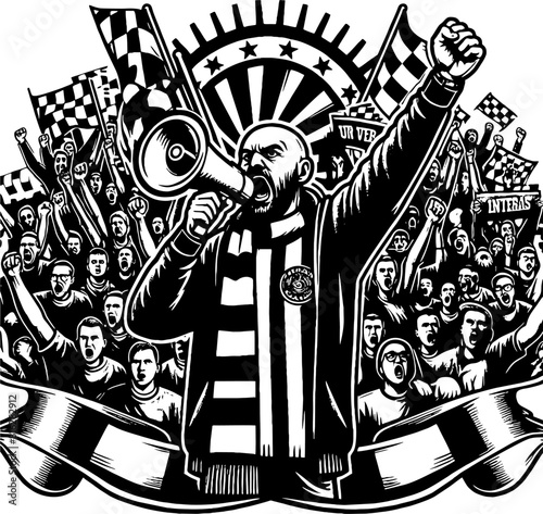 Ultras casual Hooligan Football Fans Vector HD
