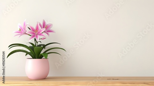 Lily background with copy space.