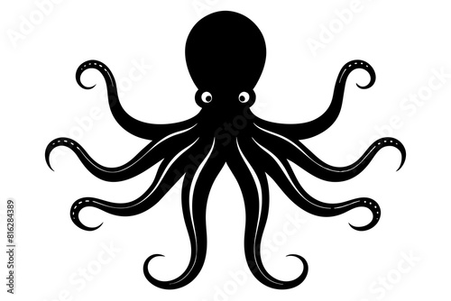 octopus vector silhouette illustration