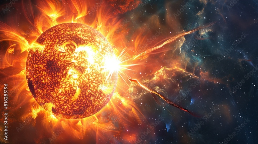 giant sun making a global eruption giant sun making a global eruption