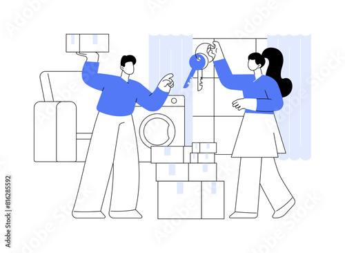 Property owner isolated cartoon vector illustrations.