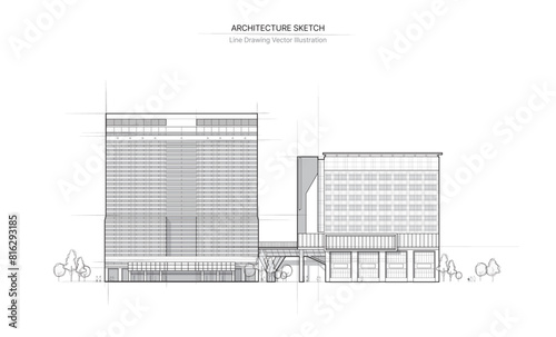 Architecture line drawing.
...