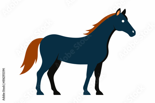 horse cartoon vector illustration