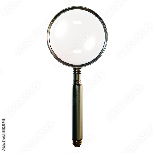 Magnifiying Glass 3D Render isolated illustration