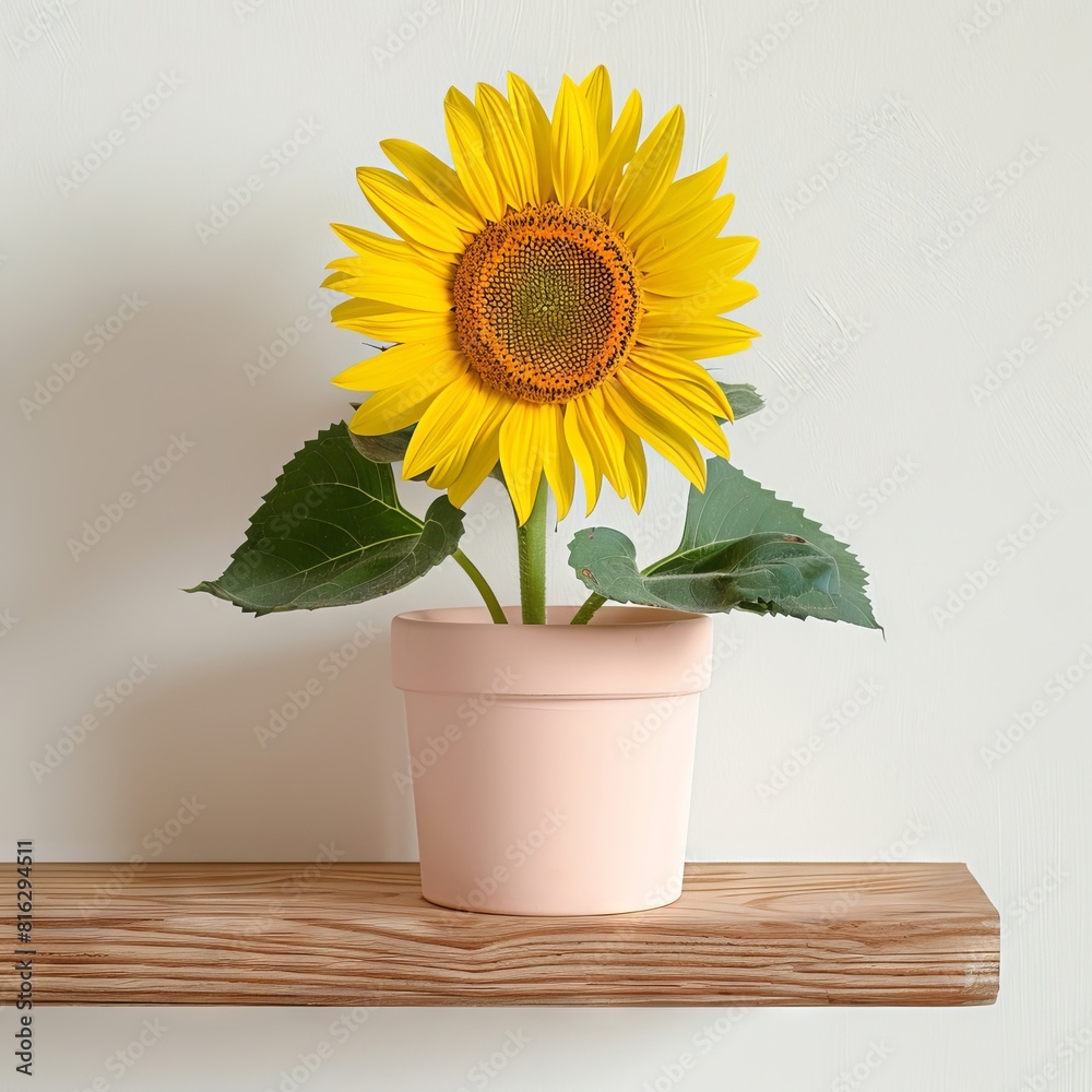 Obraz premium Sunflower background with copy space.