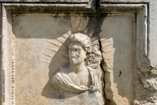 Antikes Relief, Aphrodisias, Türkei
