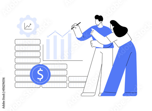 Venture capital isolated cartoon vector illustrations.