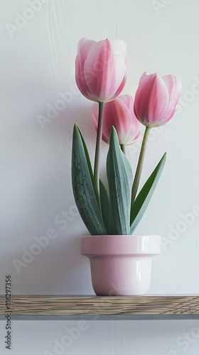 Wallpaper Mural Tulip background with copy space. Torontodigital.ca