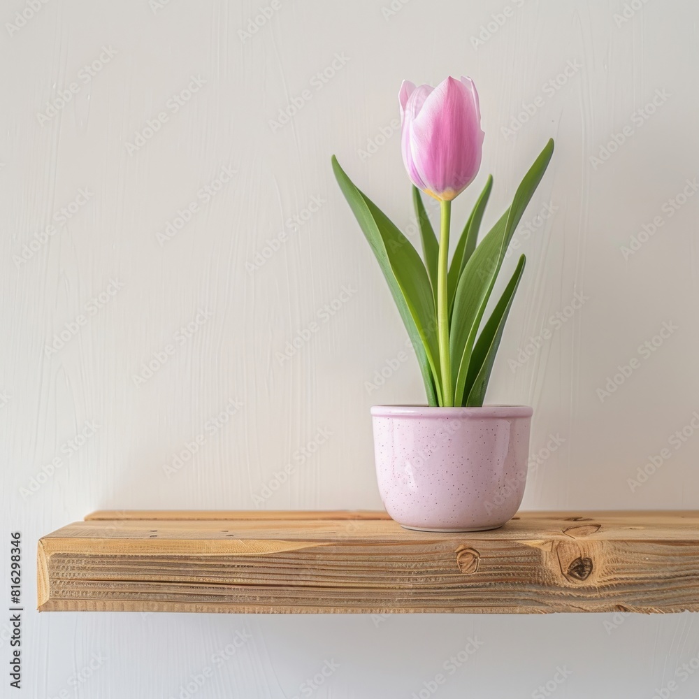 Tulip background with copy space.