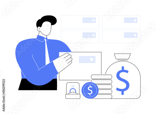 Locker facilities isolated cartoon vector illustrations.