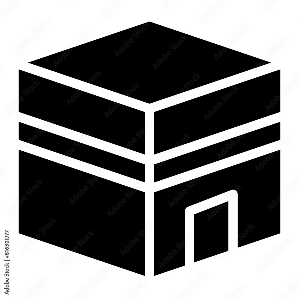 kaabah icon design, mecca ka'bah. vector illustration for islamic event, web, print or pictogram assets, hajj, umrah, ramadan kareem, ied mubarak kaabah icon design, mecca ka'bah. vector illustration for islamic event, web, print or pictogram assets, hajj, umrah, ramadan kareem, ied mubarak