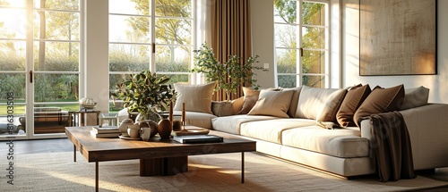 English Countryside indoor living roomspace with interiors.  © Shweta