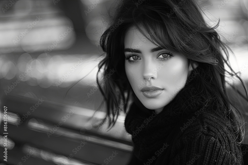 Seductive Beauty: Enchanting Park Bench Encounter Seductive Beauty: Enchanting Park Bench Encounter