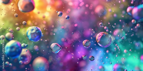 Vibrant Bubbles: A Colorful Photographic Art Piece