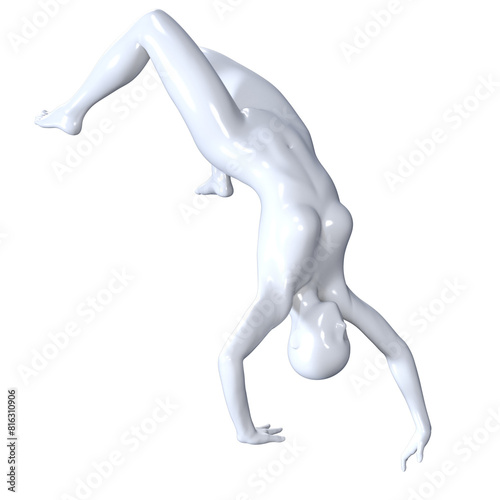 3d human figure Mannequin with a body 3D Render isolated illustration