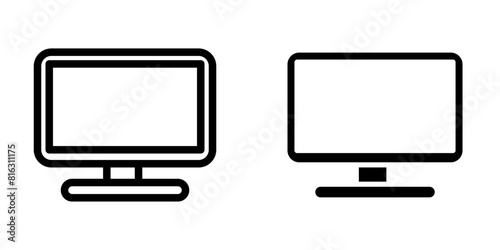 Illustration Vector graphic of monitor icon template