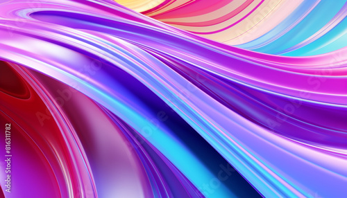The iridescent glossy surface background