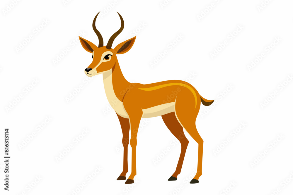 pronghorn cartoon vector illustration pronghorn cartoon vector illustration