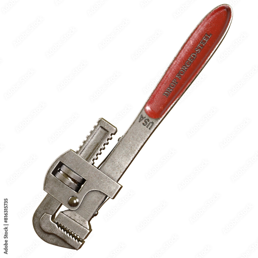 MonkeyWrench tool isolated 3d rendered illustration MonkeyWrench tool isolated 3d rendered illustration