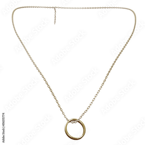 Wallpaper Mural Necklace Ring Chain Female Fashion Jewelery isolated 3d rendered illustration Torontodigital.ca
