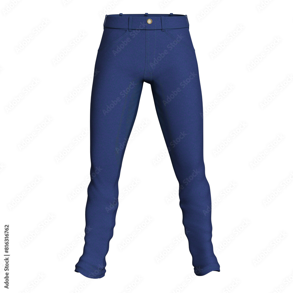 Pants Male Cotton Fashion Cloth isolated 3d rendered illustration Pants Male Cotton Fashion Cloth isolated 3d rendered illustration
