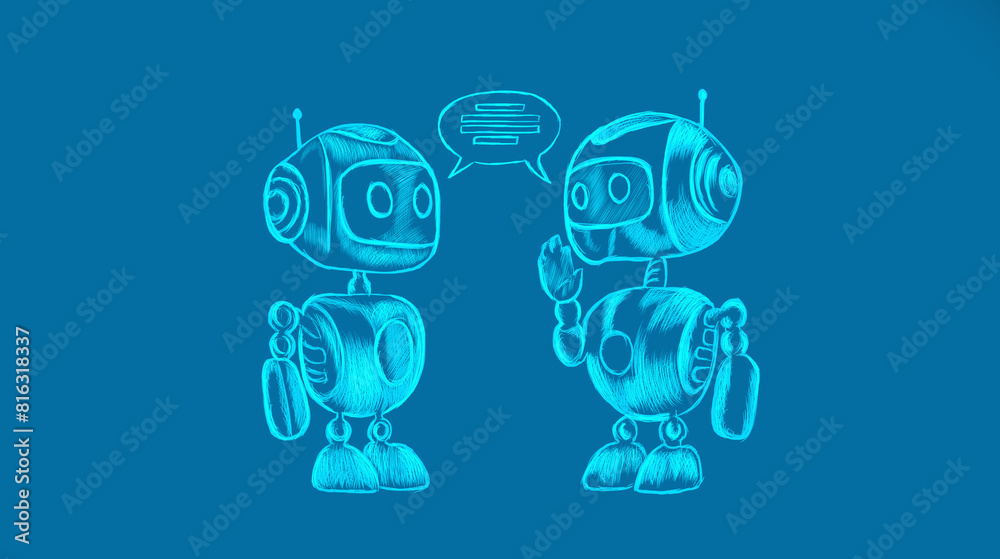 robot. artificial intelligence concept vector illustration. robot. artificial intelligence concept vector illustration.