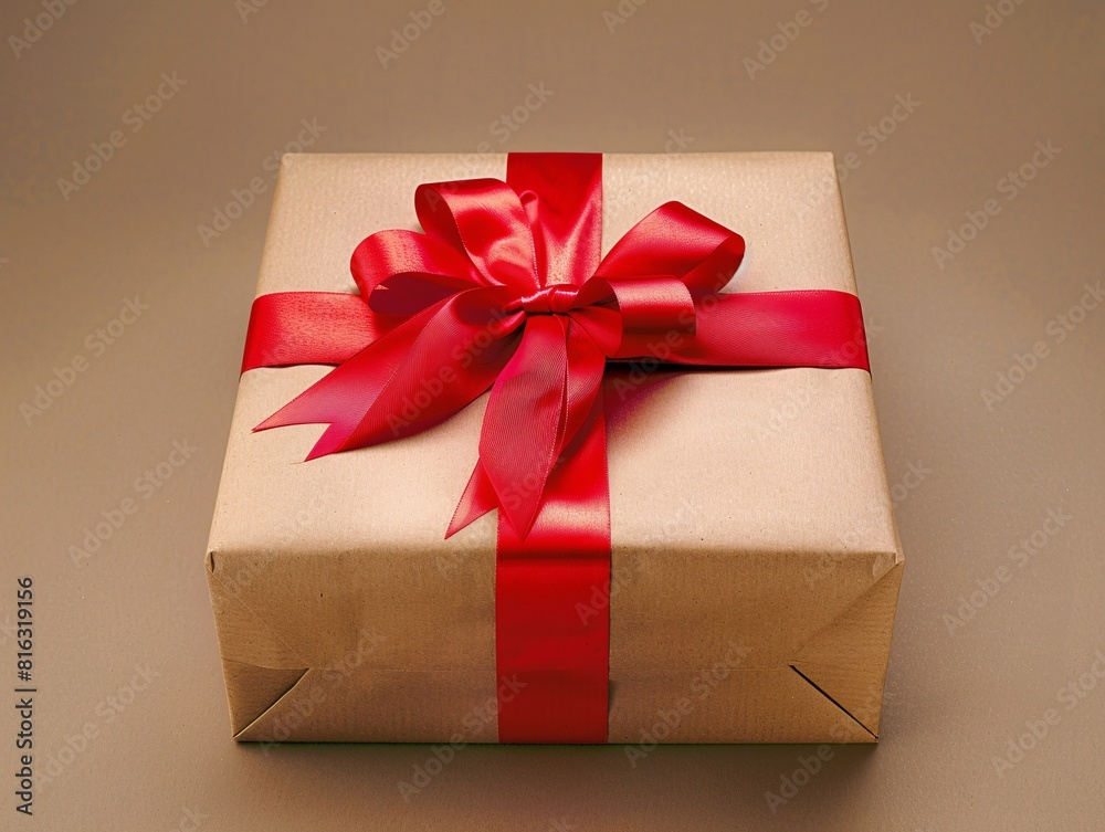 Gift Box with Red Ribbon Gift Box with Red Ribbon