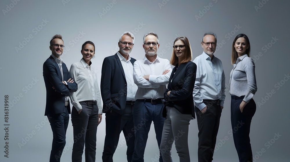 Obraz premium team of successful business people : Generative AI