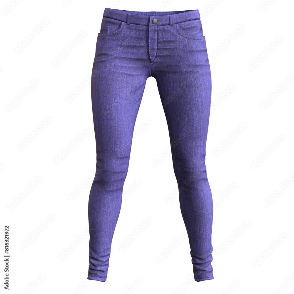 Skinny Jeans Female Fashion Cloth isolated 3d rendered illustration Skinny Jeans Female Fashion Cloth isolated 3d rendered illustration