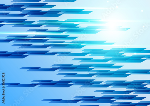 明るい青のデジタルテクノロジー背景